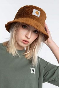 Czapka kapelusz Bucket Carhartt WIP Cord Bucket Hat I028162-1NFXX (S/M). Brązowe kapelusze CARHARTT, bez wzorów, eleganckie. Za 229,00 zł.