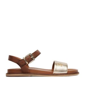 Sandały U.S. Polo Assn. Żółte sandały U.S. Polo Assn., bez wzorów, bez obcasa, na płaskiej podeszwie, bez zapięcia. Za 299,99 zł.