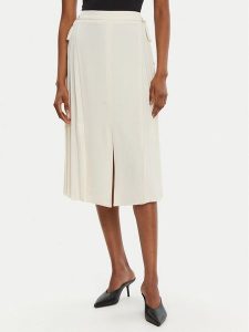 Rinascimento Spódnica midi CFC0122491003 Écru Regular Fit. Spódnice Rinascimento, s, bez wzorów, z syntetyku, midi. Za 259,99 zł.