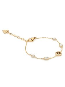 Guess Bransoletka JUBB06 149JW Złoty. Żółte bransoletki Guess, metalowe. Za 210,99 zł.