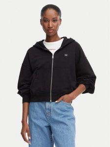Calvin Klein Jeans Bluza LV047C216G Czarny Regular Fit. Czarne bluzy Calvin Klein Jeans, xs, bez wzorów, z bawełny, bez kaptura. Za 372,99 zł.