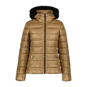 Damska kurtka puchowa Luhta HAUKILA. Żółte kurtki Luhta, na zimę, bez wzorów, z puchu, bez kaptura. Za 520,50 zł.