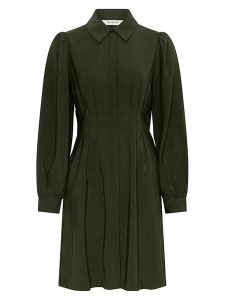 MOSS COPENHAGEN Sukienka "Elsa" w kolorze khaki rozmiar: L. Brązowe sukienki Moss Copenhagen, l, bez wzorów, bez kołnierzyka, bez ramiączek, mini. Za 156,96 zł.
