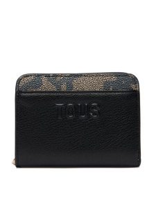 TOUS Portfel Kaos Icon 2002357351 Czarny. Czarne portfele Tous, bez wzorów, ze skóry. Za 479,99 zł.