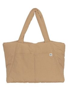 MOSS COPENHAGEN Shopper bag "Sasja" w kolorze beżowym rozmiar: onesize. Brązowe shopper bag Moss Copenhagen, bez wzorów, na ramię, bez dodatków. Za 113,99 zł.