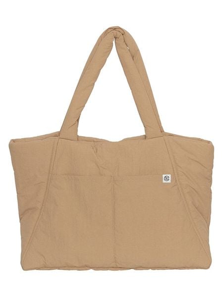 MOSS COPENHAGEN Shopper bag "Sasja" w kolorze beżowym rozmiar: onesize. Brązowe shopper bag Moss Copenhagen, bez wzorów, na ramię, bez dodatków. Za 183,15 zł.