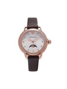 Emporio Armani Zegarek Mia AR11568 Brązowy. Brązowe, analogowe zegarki Emporio Armani. Za 929,99 zł.