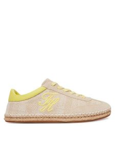 Tommy Hilfiger Espadryle Woven Logo Embroidery FW0FW09108 Beżowy. Brązowe espadryle TOMMY HILFIGER, bez wzorów, z materiału, bez obcasa. Za 449,99 zł.