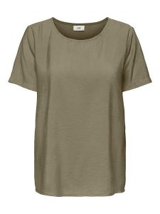 JDY Bluzka w kolorze khaki rozmiar: XS. Brązowe bluzki JDY, xs, bez wzorów, bez kołnierzyka, bez ramiączek. Za 35,10 zł.