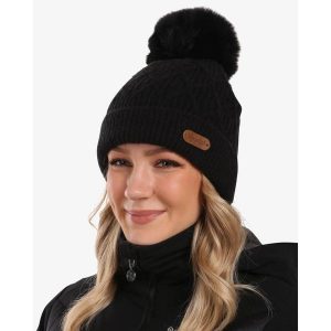 Czapka damska Kilpi RENA-W. Czarne czapki Kilpi, bez wzorów, sportowe. Za 75,03 zł.