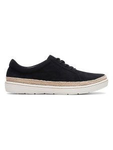 Clarks Skórzane sneakersy w kolorze czarnym rozmiar: 37,5. Czarne trampki Clarks, bez wzorów, bez zapięcia. Za 191,95 zł.