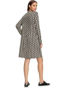 WITT WEIDEN Sukienka w kolorze beżowo-czarnym rozmiar: 52. Brązowe sukienki WITT WEIDEN, bez wzorów, bez kołnierzyka, bez ramiączek, midi, rozkloszowane. Za 87,95 zł.