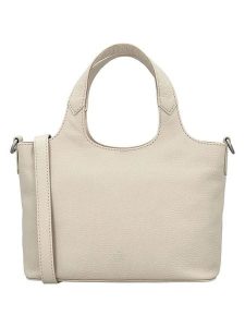 Charm Skórzana torebka w kolorze kremowym - 27 x 18 x 9 cm rozmiar: onesize. Brązowe torebki klasyczne Charm, bez wzorów, z materiału, przez ramię, bez dodatków. Za 217,99 zł.