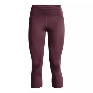 Legginsy damskie Under Armour Fly Fast 2.0 HG Crop. Brązowe legginsy Under Armour, bez wzorów. Za 69,99 zł.