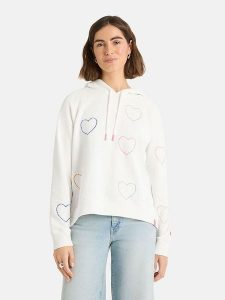 LIEBLINGSSTÜCK Bluza "Air" w kolorze białym rozmiar: S. Białe bluzy LIEBLINGSSTÜCK, s, bez wzorów, z kapturem. Za 289,20 zł.
