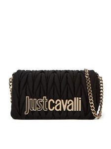 Just Cavalli Torebka 78RA4BF5 ZSC08 Czarny. Czarne torebki klasyczne Just Cavalli, bez wzorów, ze skóry, bez dodatków. Za 359,99 zł.