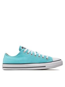 Converse Trampki Chuck Taylor All Star A06566C Niebieski. Niebieskie trampki Converse, bez wzorów, z materiału, bez zapięcia. Za 329,99 zł.