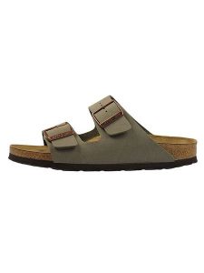 Birkenstock Klapki "Arizona" w kolorze szarym rozmiar: 36. Szare klapki Birkenstock, bez wzorów, bez obcasa. Za 375,95 zł.