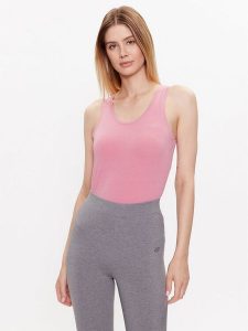 4F Top 4FSS23TTSHF581 Różowy Regular Fit. Czerwone topy 4f, xl, bez wzorów, z bawełny, bez kołnierzyka, bez ramiączek. Za 49,99 zł.