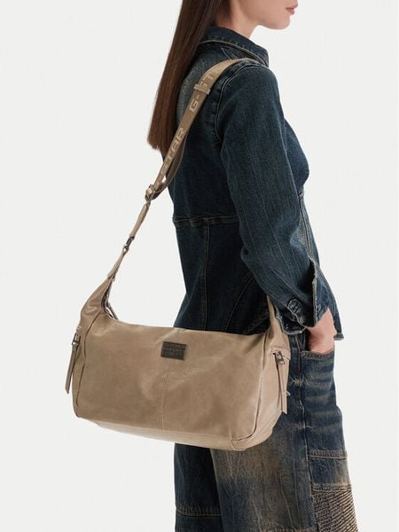 G-Star Raw Torebka C-LDA5453B Beżowy. Brązowe listonoszki G-Star Raw, bez wzorów, z materiału, bez dodatków. Za 179,99 zł.