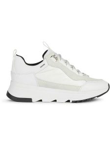 Geox Skórzane sneakersy "Falena" w kolorze białym rozmiar: 40. Białe trampki Geox, bez wzorów, z materiału, bez zapięcia. Za 320,63 zł.