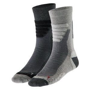Skarpety turystyczne unisex – Multi szare – 2 pary. Szare skarpetki XTREME, bez wzorów, z elastanu. Za 134,79 zł.