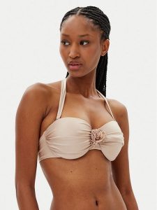 Hunkemöller Góra od bikini Lima 301282 Beżowy. Brązowe bikini Hunkemöller, bez wzorów, z syntetyku. Za 129,99 zł.