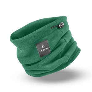 Komin zimowy polarowy PROS model 720. Zielone szaliki PROS, na zimę, bez wzorów, z polaru. Za 35,99 zł.
