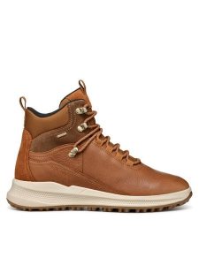 Geox Trapery D Pg1X B Abx D46VRB 0FV22 C6001 Brązowy. Brązowe buty zimowe Geox, z materiału, bez obcasa, bez zapięcia. Za 799,99 zł.