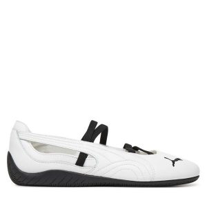 Baleriny Puma. Białe balerinki Puma, bez wzorów, bez obcasa, bez zapięcia. Za 379,99 zł.