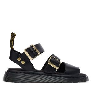 Sandały Dr. Martens. Czarne sandały Dr. Martens, bez wzorów, bez obcasa, na płaskiej podeszwie, bez zapięcia. Za 599,99 zł.