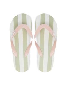 Guess Japonki J6GZ25 WO780 Różowy jasny. Czerwone klapki Guess, z aplikacjami, z syntetyku, bez obcasa. Za 69,99 zł.