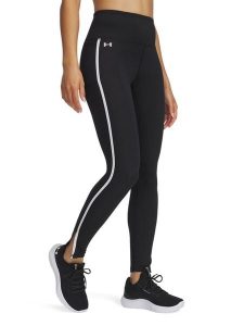 Under Armour Legginsy sportowe "Motion Piped" w kolorze czarnym rozmiar: S. Czarne legginsy Under Armour, bez wzorów, z materiału, z podwyższonym stanem. Za 140,53 zł.