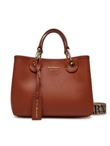Emporio Armani Torebka EW000361 AF12103 M6030 Brązowy. Brązowe torebki klasyczne Emporio Armani, bez wzorów, ze skóry, bez dodatków. Za 679,99 zł.