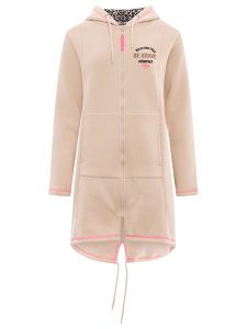 Zwillingsherz Bluza "Be Brave Everyday" w kolorze beżowym rozmiar: S/M. Brązowe bluzy Zwillingsherz, m, bez wzorów, z bawełny, bez kaptura. Za 267,95 zł.
