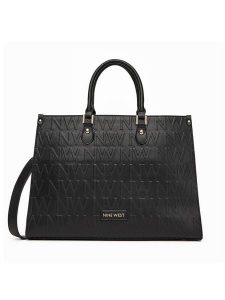 Nine West Torebka LX10044 Czarny. Czarne torebki klasyczne Nine West, bez wzorów, z materiału, bez dodatków. Za 299,99 zł.