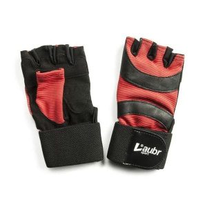 Rękawiczki fitness Laubr Sport czerwone. Brązowe rękawiczki FIVE GLOVES, bez wzorów. Za 133,99 zł.