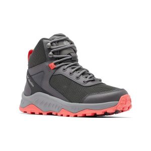 Buty turystyczne damskie Columbia Trailstorm Ascend Mid Wp. Szare buty trekkingowe Columbia, bez zapięcia. W wyprzedaży za 329,00 zł.