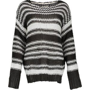 Sweter w kolorze czarno-białym. Białe swetry klasyczne marki Billabong, z dzianiny. W wyprzedaży za 193,95 zł.