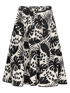 Danamade Spódnica "Dxahara" w kolorze biało-czarnym rozmiar: S. Białe spódnice Danamade, na co dzień, s, bez wzorów, midi. Za 87,61 zł.