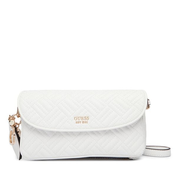 Torebka Guess. Białe listonoszki Guess, z aplikacjami, bez dodatków. Za 569,99 zł.