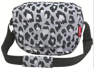 Torba na kierownicę „Funbag”, leo nero. Szare torby podróżne i sportowe KLICKFIX, bez wzorów, na ramię, duże. Za 280,50 zł.