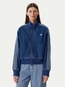 Adidas Bluza adicolor Denim JD2570 Niebieski Regular Fit. Niebieskie bluzy ADIDAS, l, bez wzorów, z bawełny, bez kaptura. Za 349,99 zł.