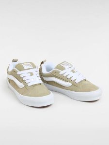 Vans Skórzane sneakersy "Knu Skool" w kolorze beżowym rozmiar: 35. Brązowe trampki Vans, bez wzorów, bez zapięcia. Za 149,31 zł.