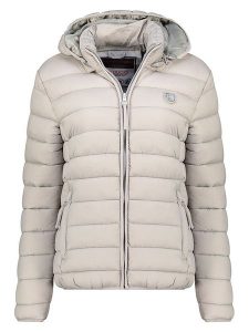 Geographical Norway Kurtka pikowana "Atikotal" w kolorze jasnoszarym rozmiar: XXL. Szare kurtki Geographical Norway, xxl, bez wzorów, bez kaptura. Za 130,99 zł.