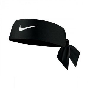 Opaska/Szalik Nike Dri-FIT Head Tie 4.0 Czarny-Biały. Czarne szaliki Nike, bez wzorów. Za 185,99 zł.