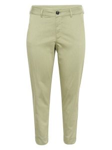 KAFFE curve Spodnie chino w kolorze zielonym rozmiar: 44. Zielone chinosy KAFFE curve, bez wzorów. Za 113,99 zł.