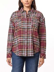 Scotch & Soda Koszula w kolorze bordowym rozmiar: S. Czerwone koszule Scotch & Soda, s, bez wzorów, z bawełny, bez kołnierzyka, bez ramiączek. Za 83,42 zł.