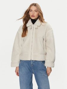 ONLY Kożuch Michelle 15326006 Beżowy. Brązowe płaszcze ONLY, m, bez wzorów, z syntetyku, bez kaptura. Za 279,99 zł.