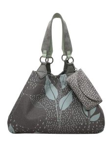 Fritzi aus Preußen Shopper bag "Izzy" w kolorze turkusowo-szarym - 42 x 29 x 15 cm rozmiar: onesize. Szare shopper bag Fritzi aus Preußen, bez wzorów, z bawełny, na ramię, bez dodatków. Za 199,03 zł.